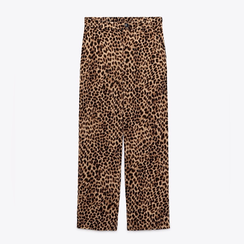 Zara Leopard Pants - Picture 2 of 2